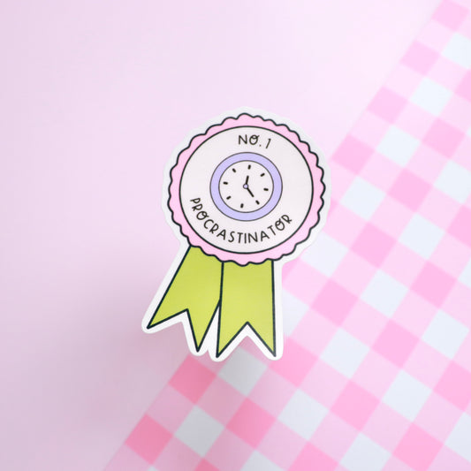 No.1 Procrastinator Sticker