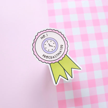 No.1 Procrastinator Sticker