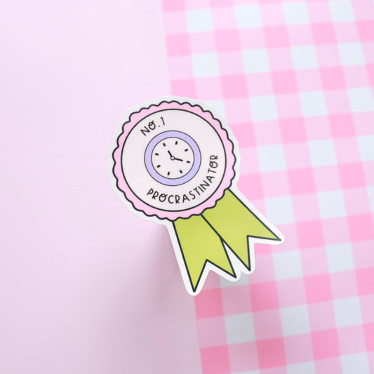 No.1 Procrastinator Sticker