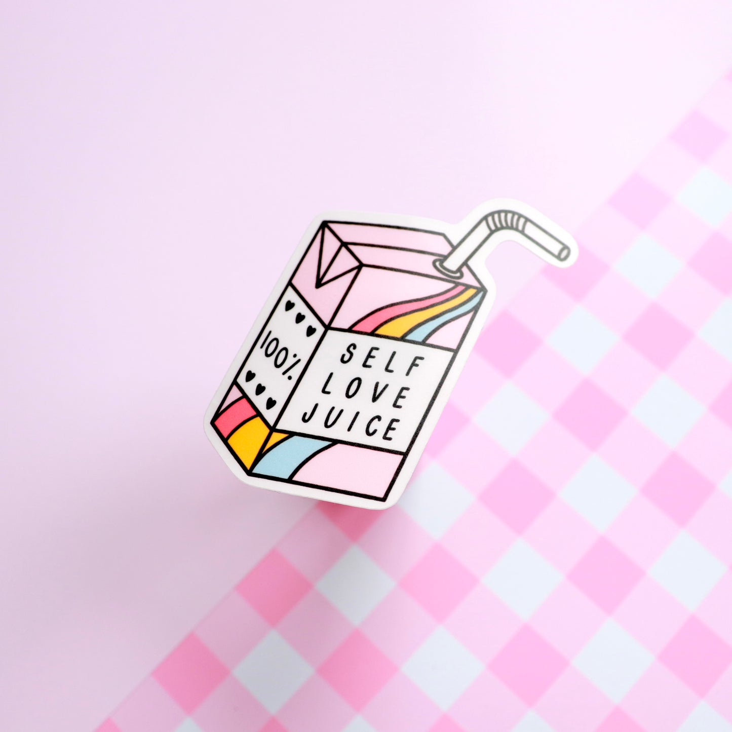 Self Love Juice Box Sticker