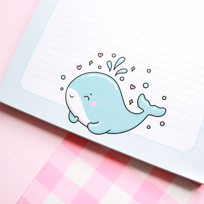 Over-Whale-Med A5 Lined Notepad