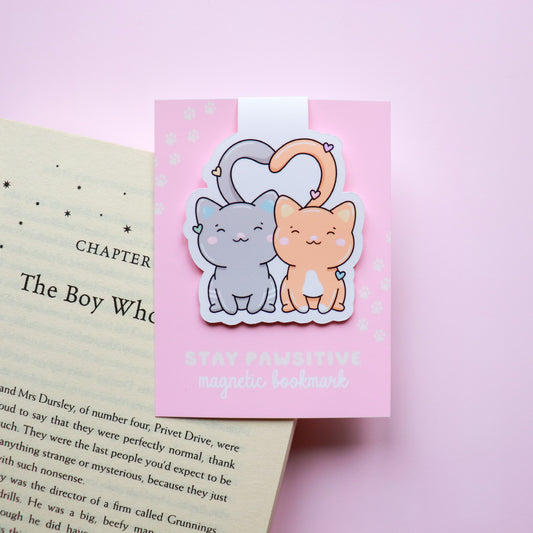Stay Pawsitive Magnetic Bookmark
