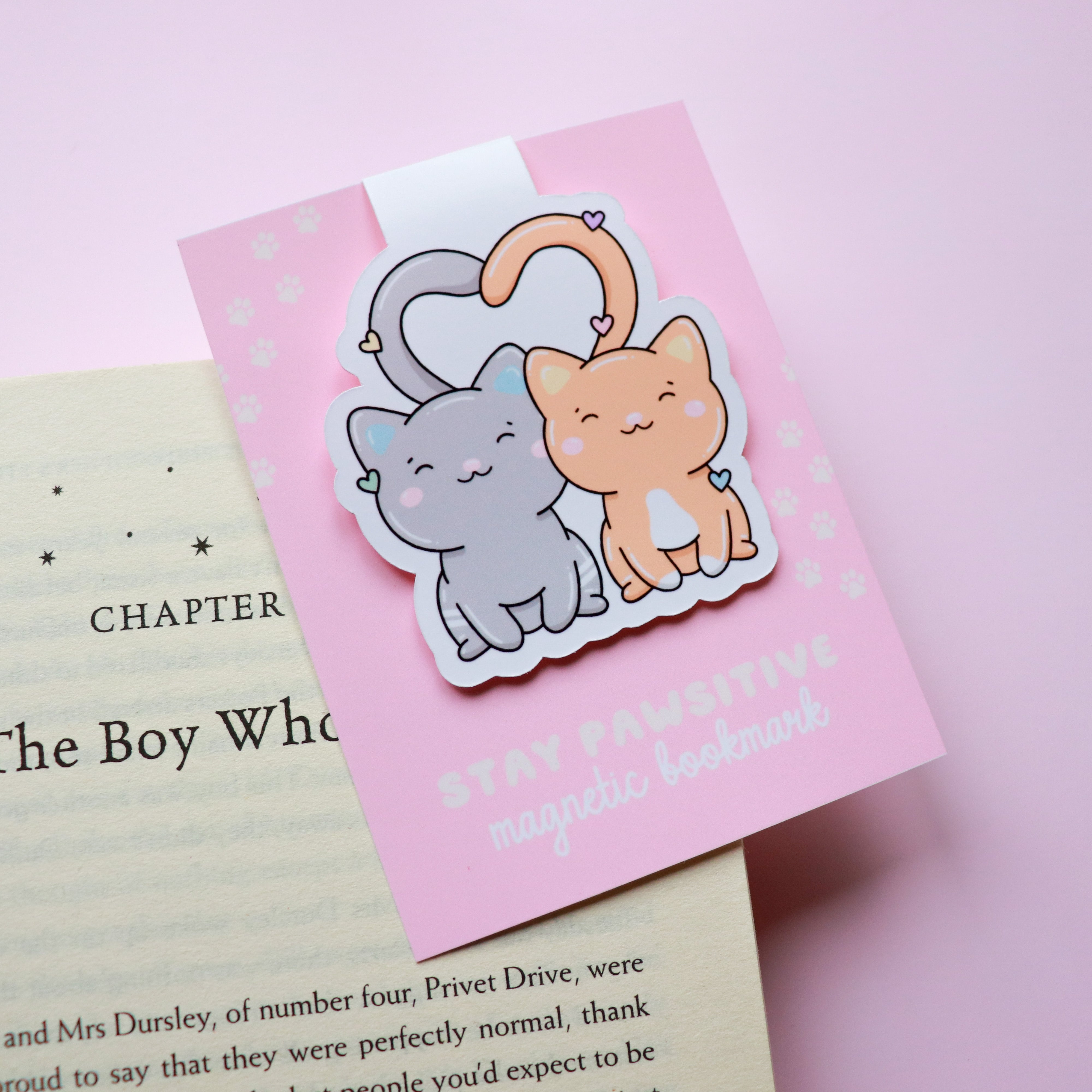 Stay Pawsitive Magnetic Bookmark