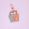 Kawaii Cats Acrylic Keyring