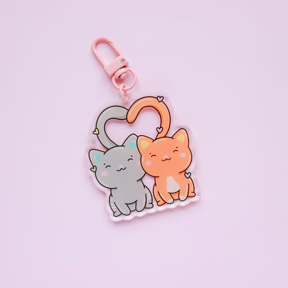 Kawaii Cats Acrylic Keyring