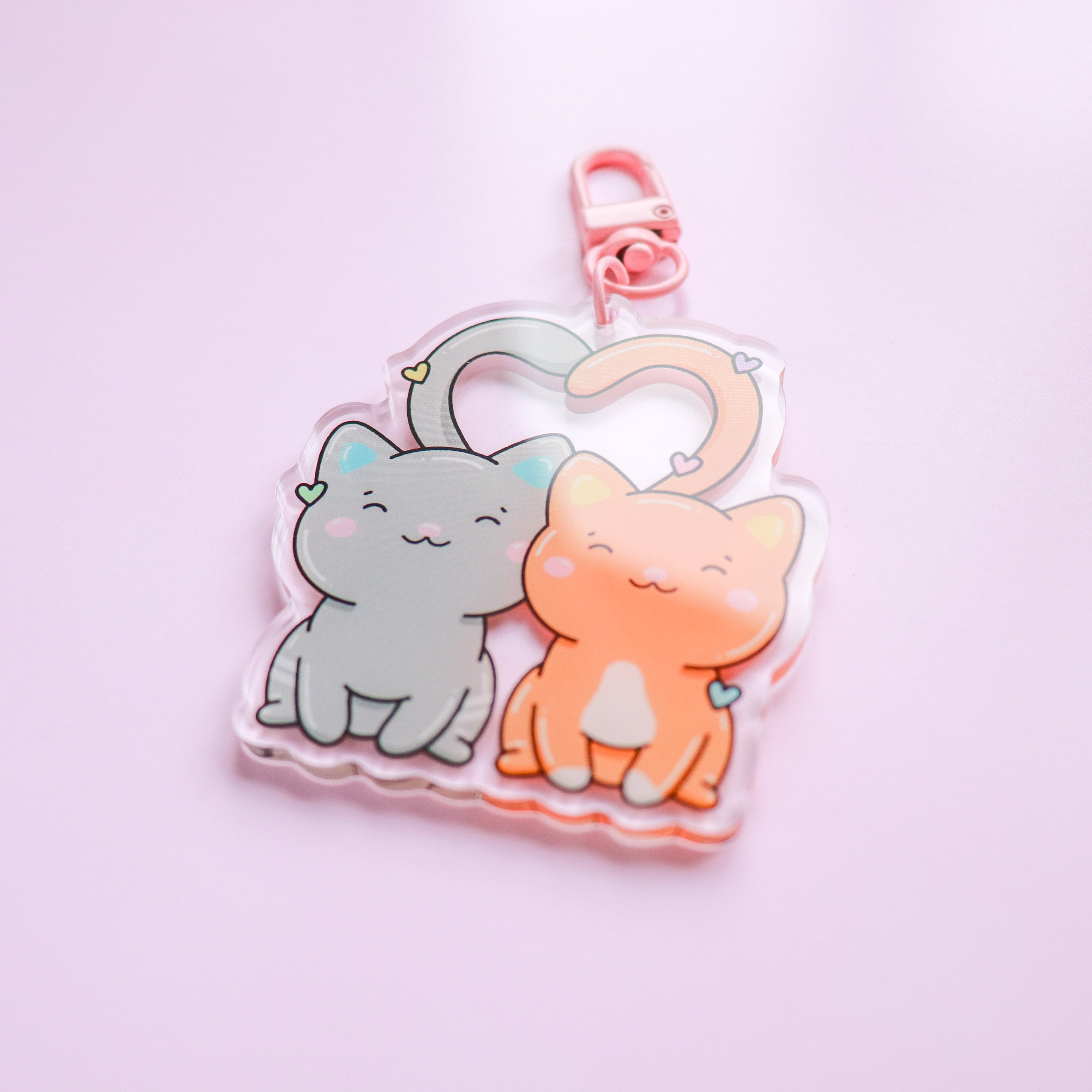 Kawaii Cats Acrylic Keyring