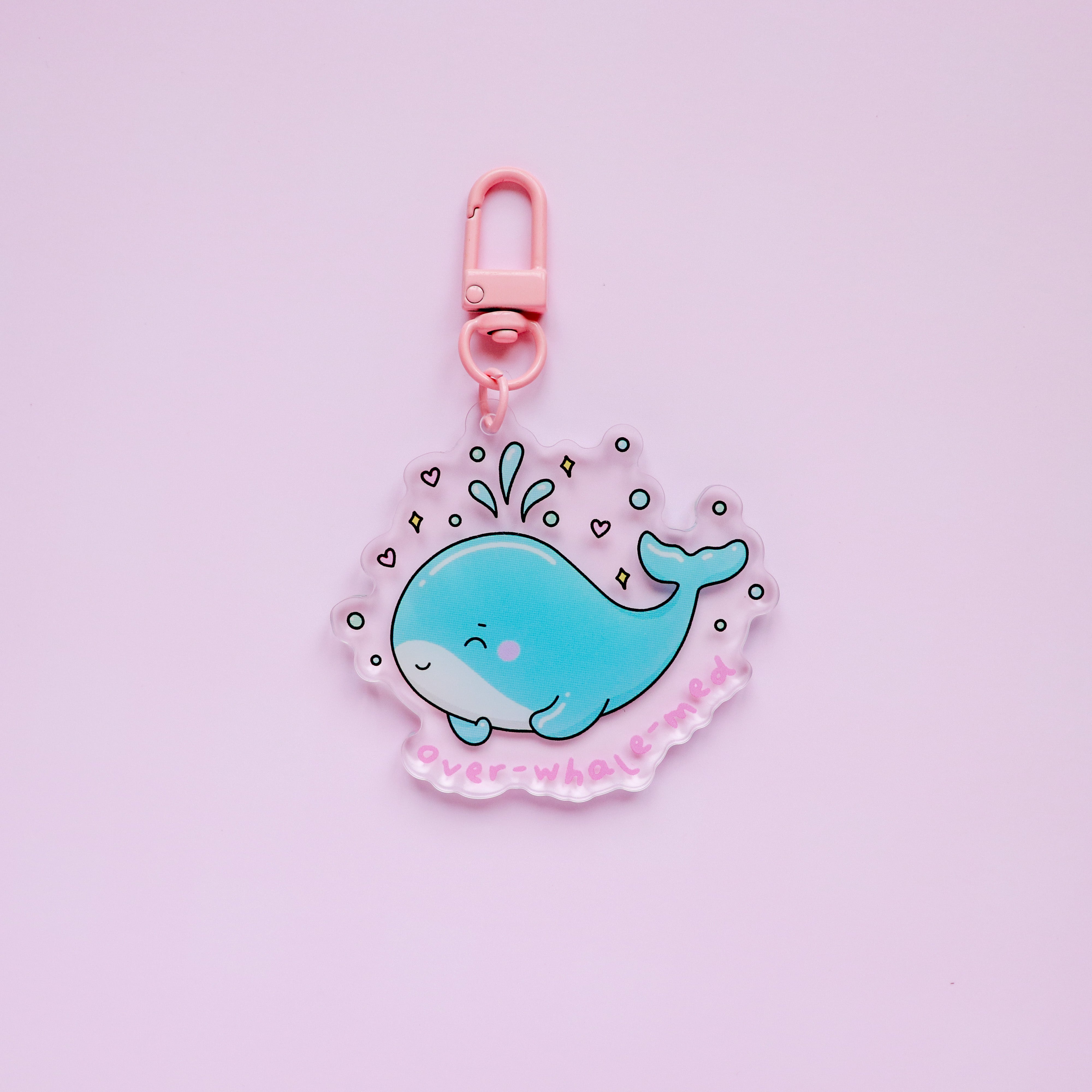 Over-Whale-Med Acrylic Keyring