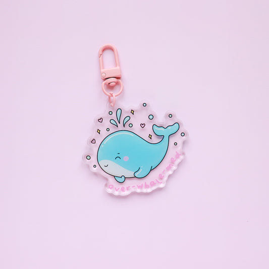 Over-Whale-Med Acrylic Keyring