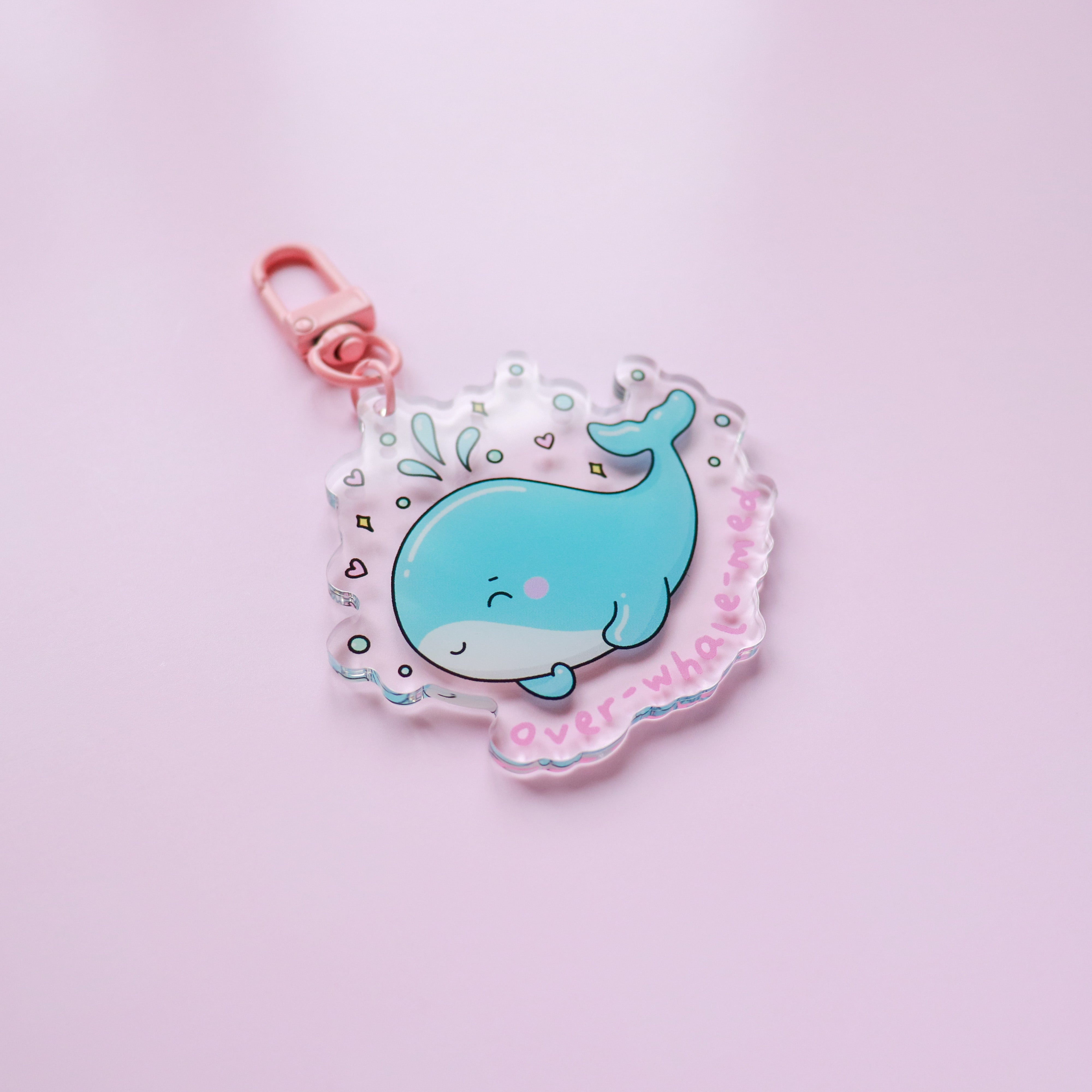 Over-Whale-Med Acrylic Keyring