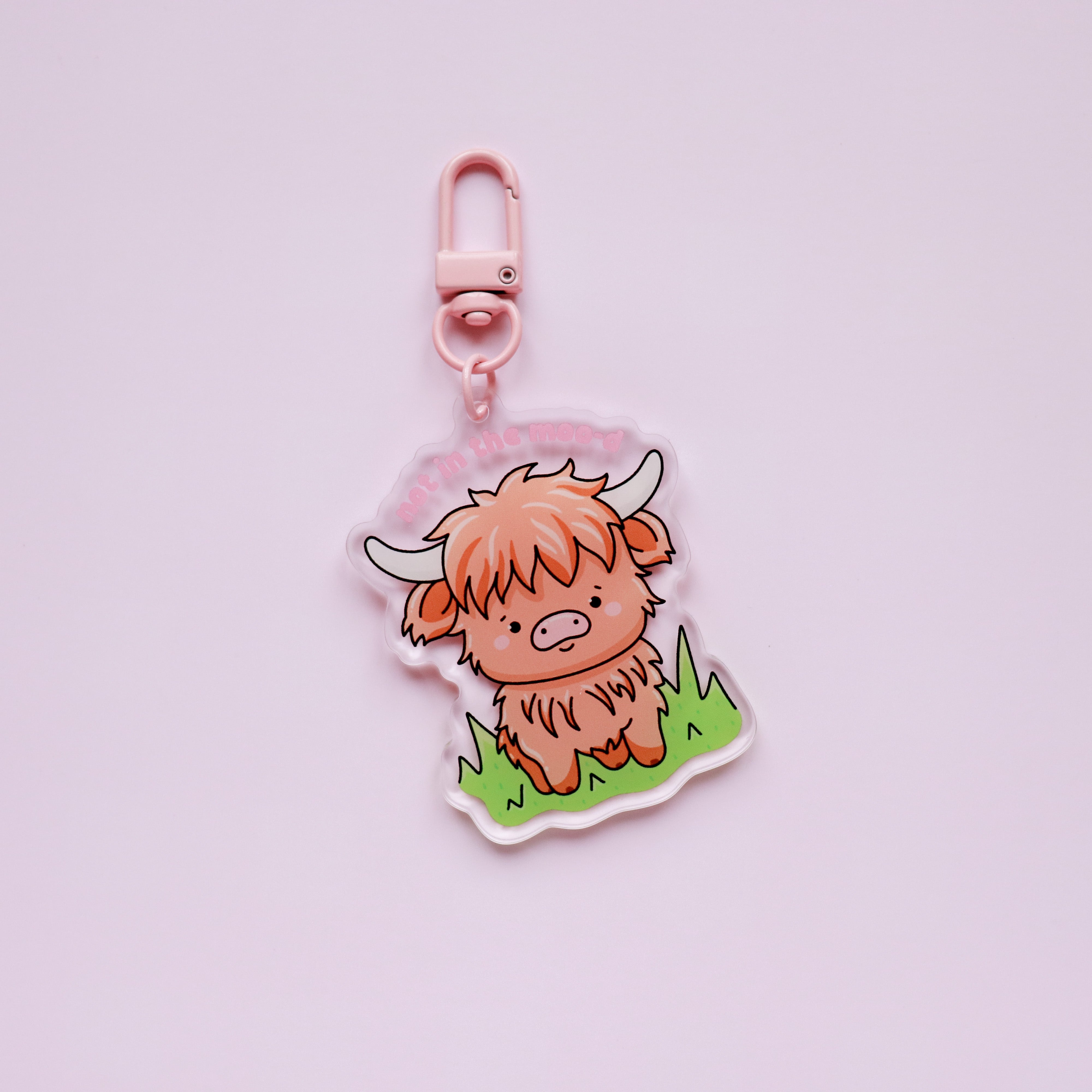 Not In The Moo-D Acrylic Keyring