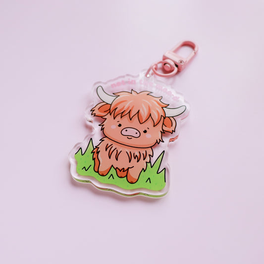Not In The Moo-D Acrylic Keyring