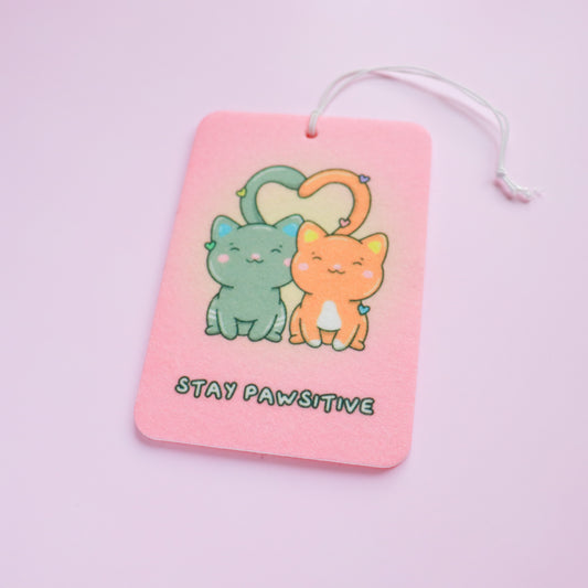 Stay Pawsitive Car Air Freshener