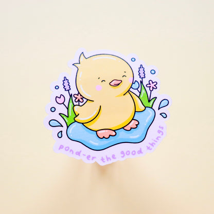 Spring Duckling Sticker