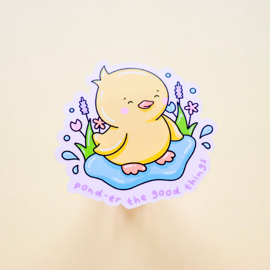 Spring Duckling Sticker