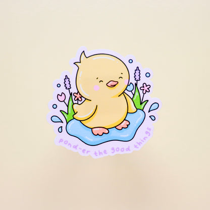 Spring Duckling Sticker