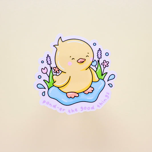 Spring Duckling Sticker