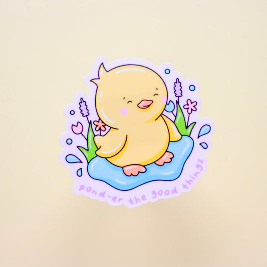 Spring Duckling Sticker