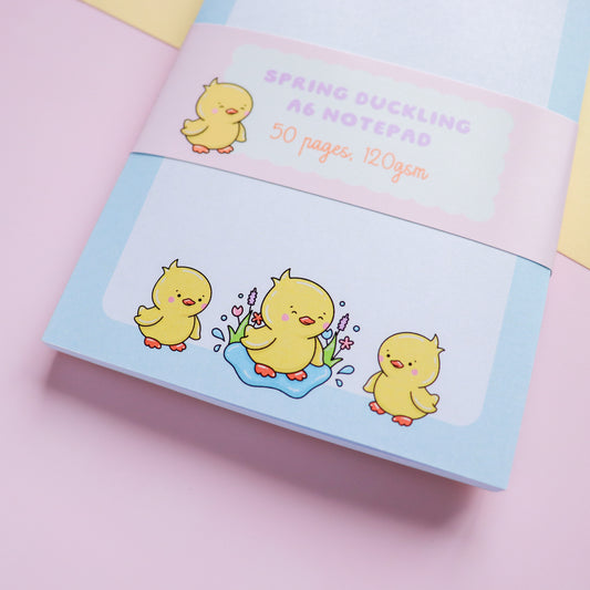 Spring Duckling Notepad
