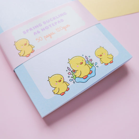 Spring Duckling Notepad