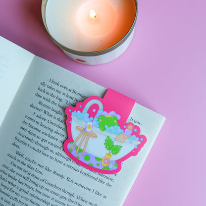 A Bubble Bath & a Podcast Magnetic Bookmark