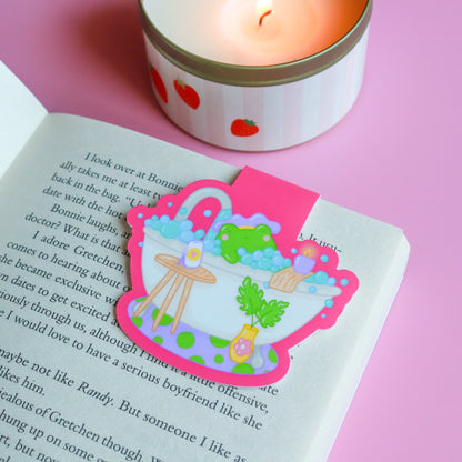 A Bubble Bath & a Podcast Magnetic Bookmark