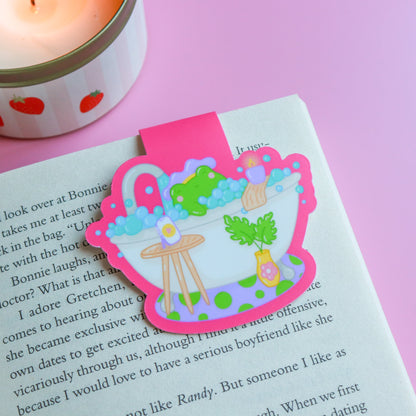 A Bubble Bath & a Podcast Magnetic Bookmark