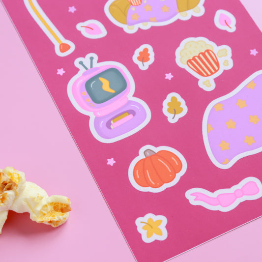 Blankets & Blockbusters Sticker Sheet