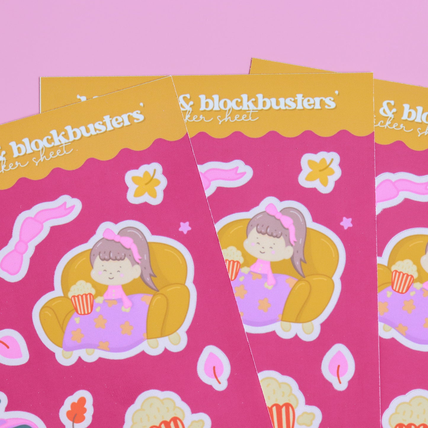 Blankets & Blockbusters Sticker Sheet