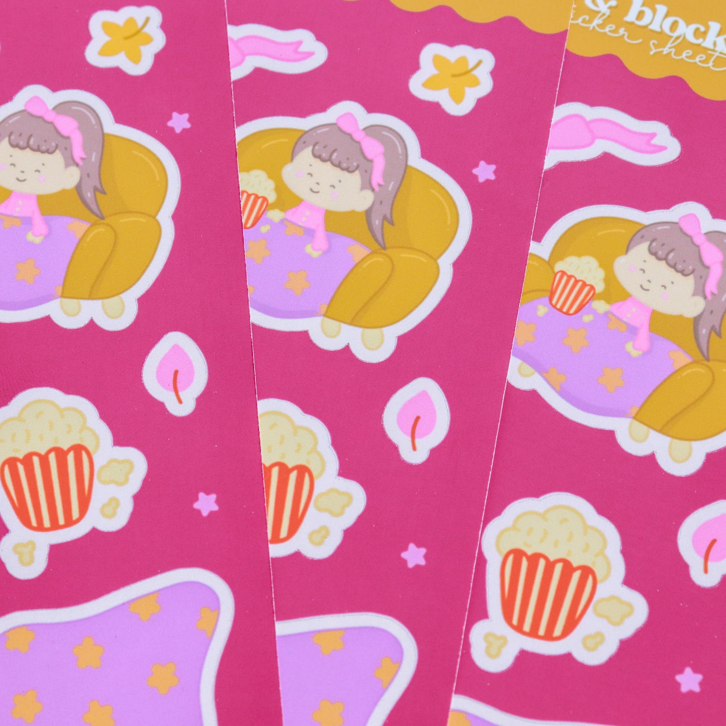 Blankets & Blockbusters Sticker Sheet