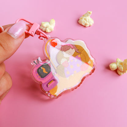 Blankets & Blockbusters Acrylic Keyring