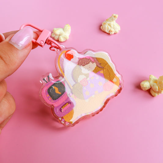 Blankets & Blockbusters Acrylic Keyring
