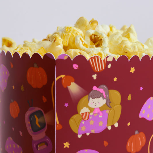 Blankets & Blockbusters Popcorn & Pick n Mix Boxes – Flat-Pack Set of 4
