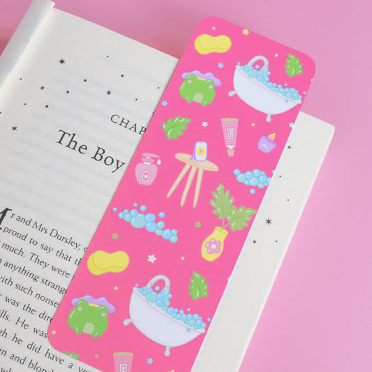 A Bubble Bath & a Podcast Bookmark
