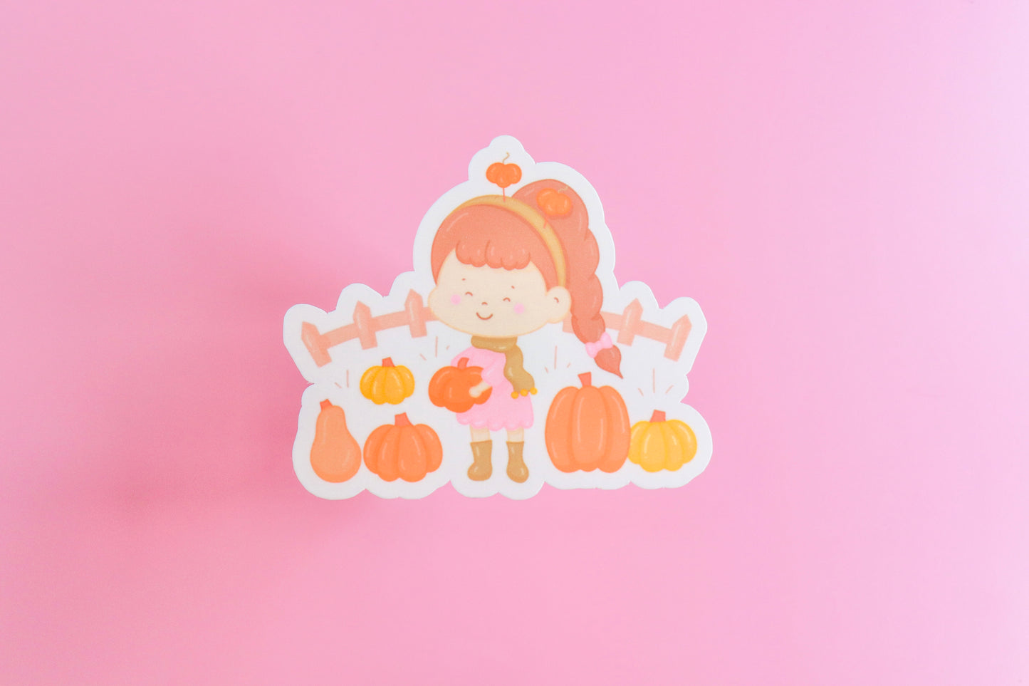 Pumpkin Picking Sticker