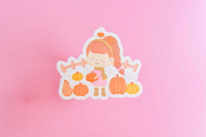 Pumpkin Picking Sticker