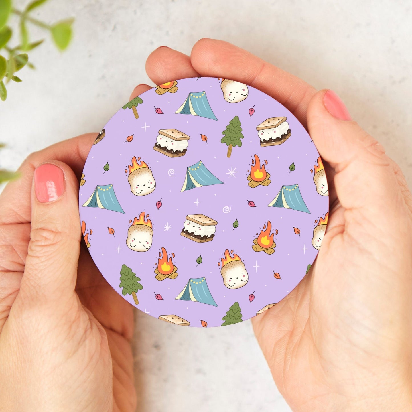 Lilac Cosy Campfire Coaster