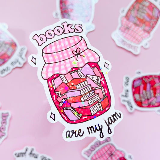 Books Are My Jam Sticker