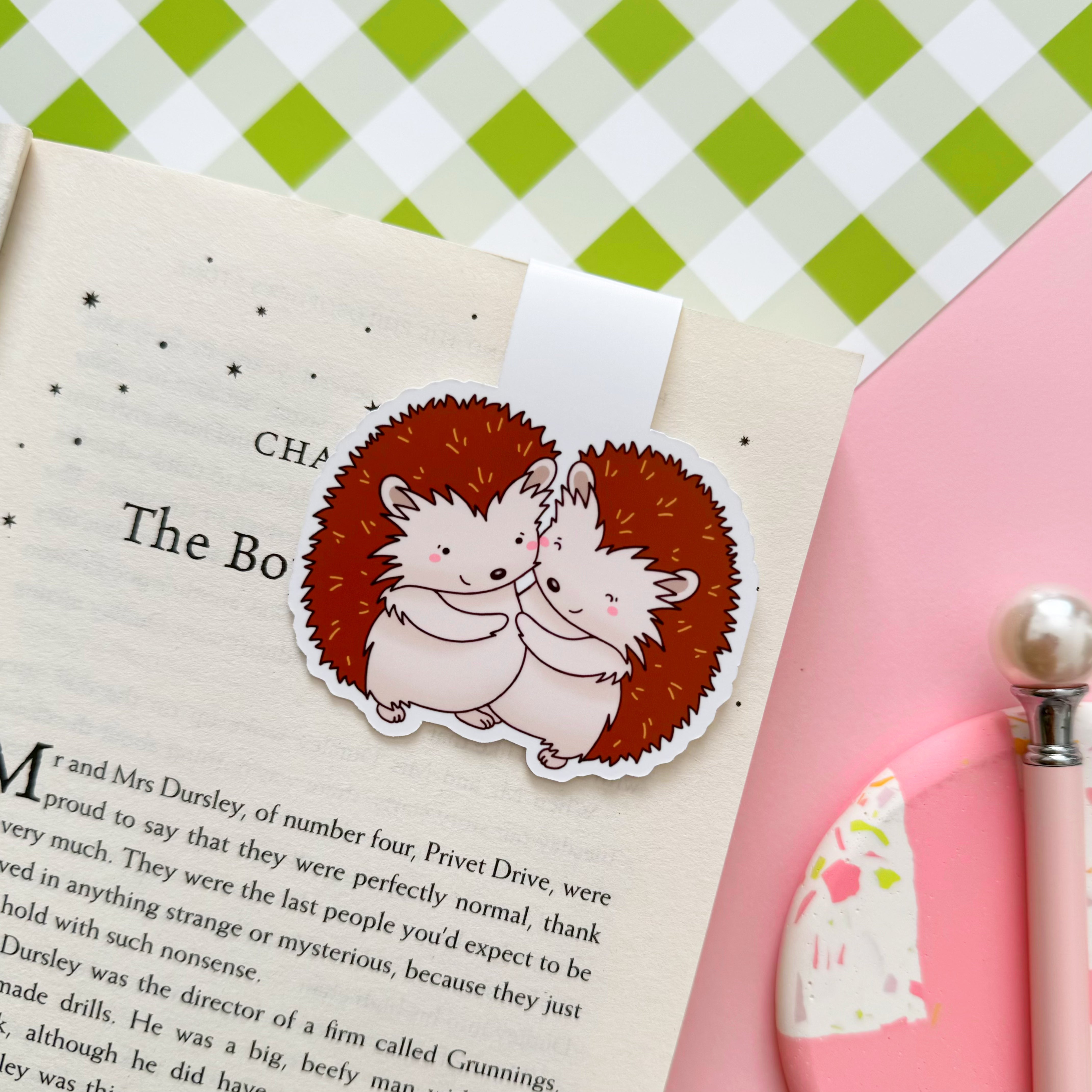 Hedgehugs Magnetic Bookmark