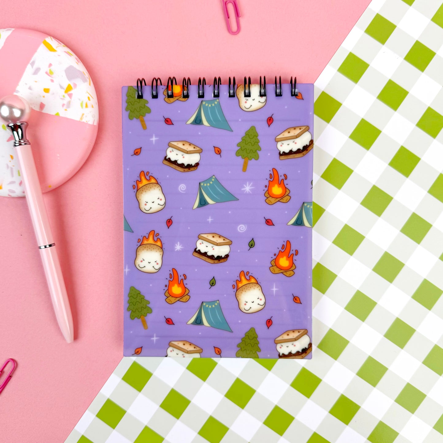 Lilac Cosy Campfire Notebook