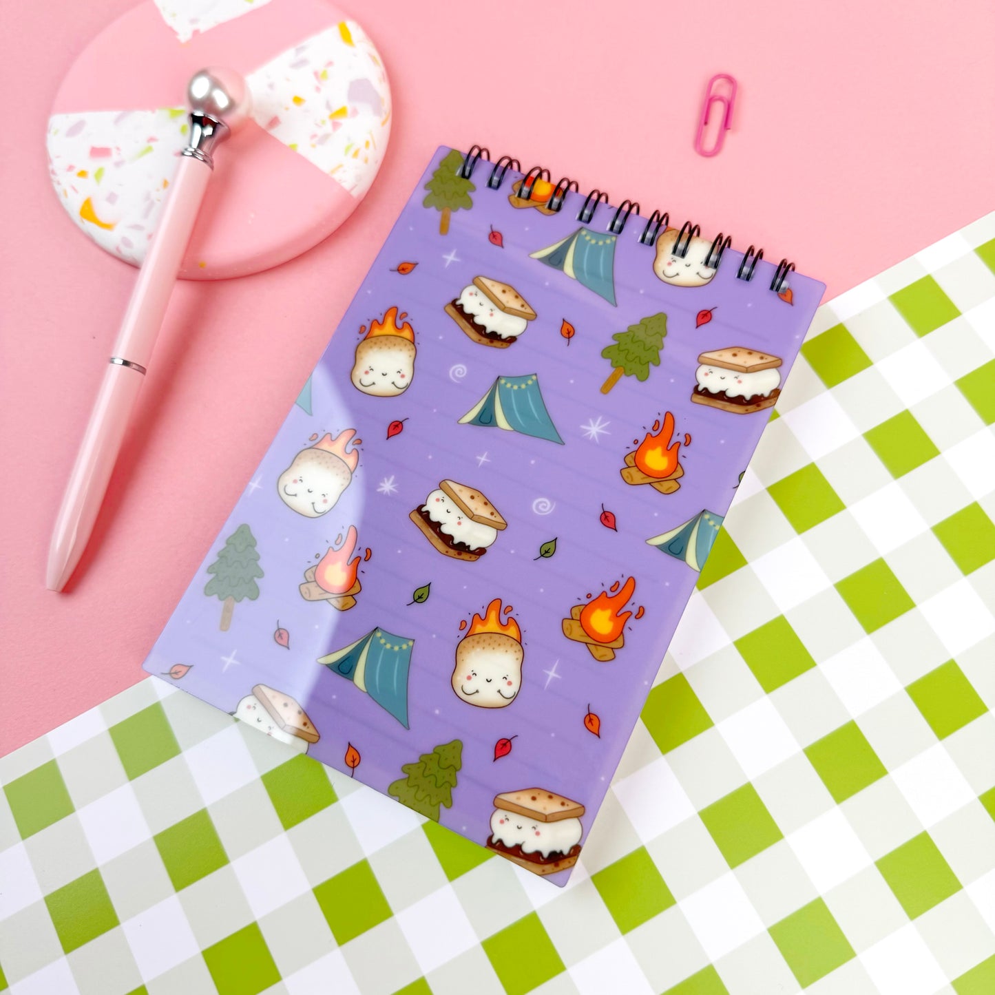 Lilac Cosy Campfire Notebook