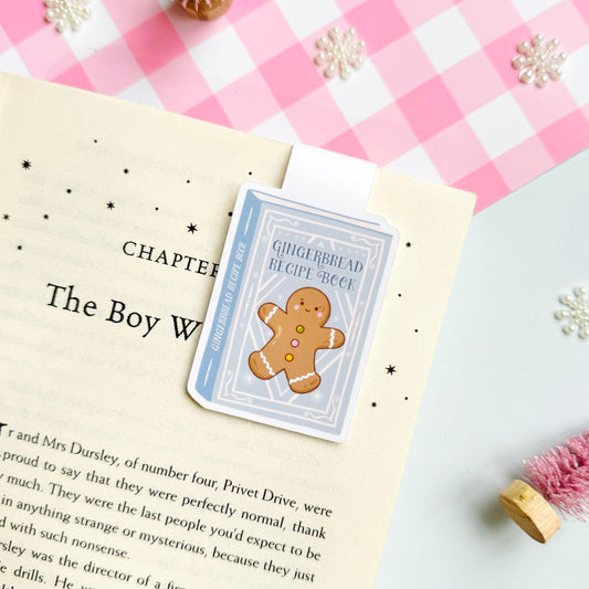 Gingerbread Recipe Book Magnetic Bookmark