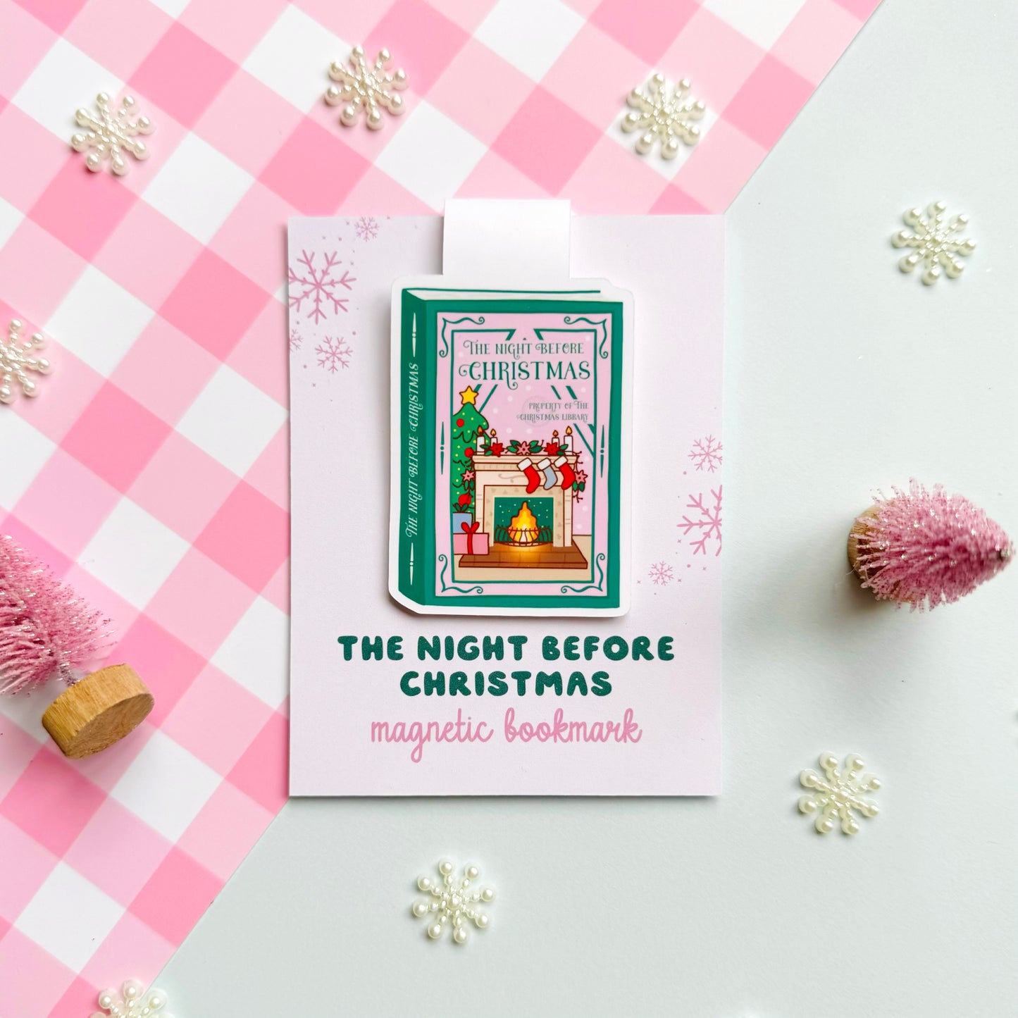 The Night Before Christmas Book Magnetic Bookmark