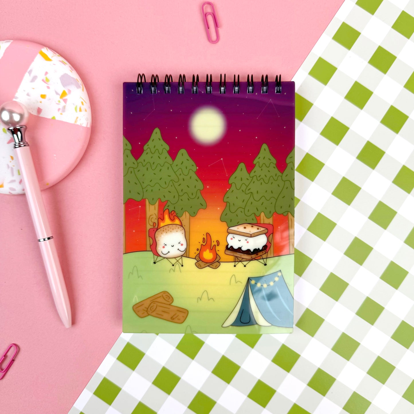 Cosy Campfire Scene Notebook