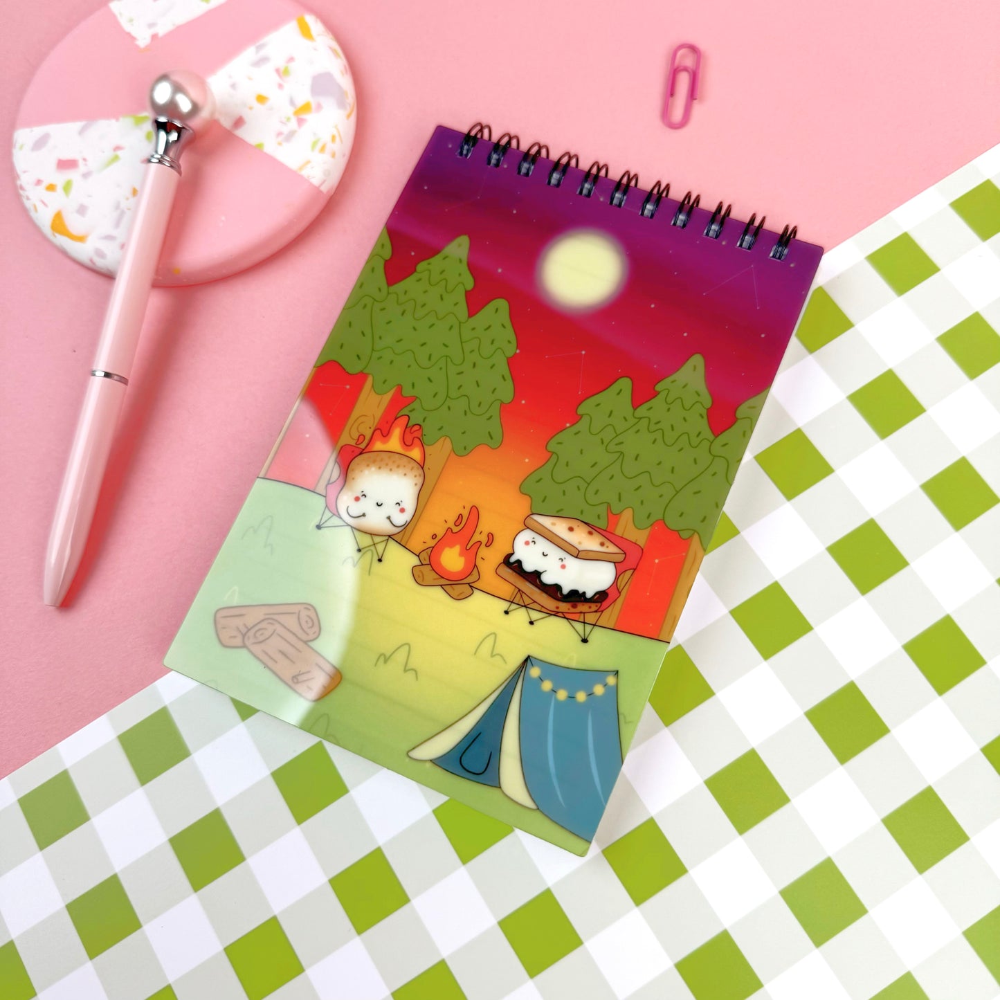 Cosy Campfire Scene Notebook