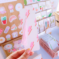 Lightning Bolt Tassel Bookmark