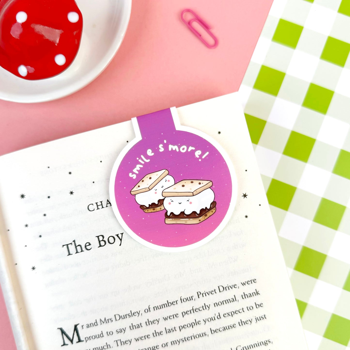 Smile S'more Magnetic Bookmark