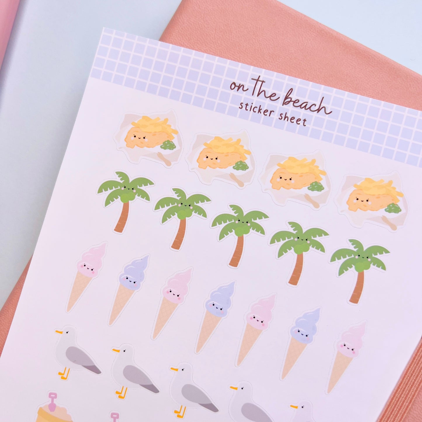 On the Beach Sticker Sheet