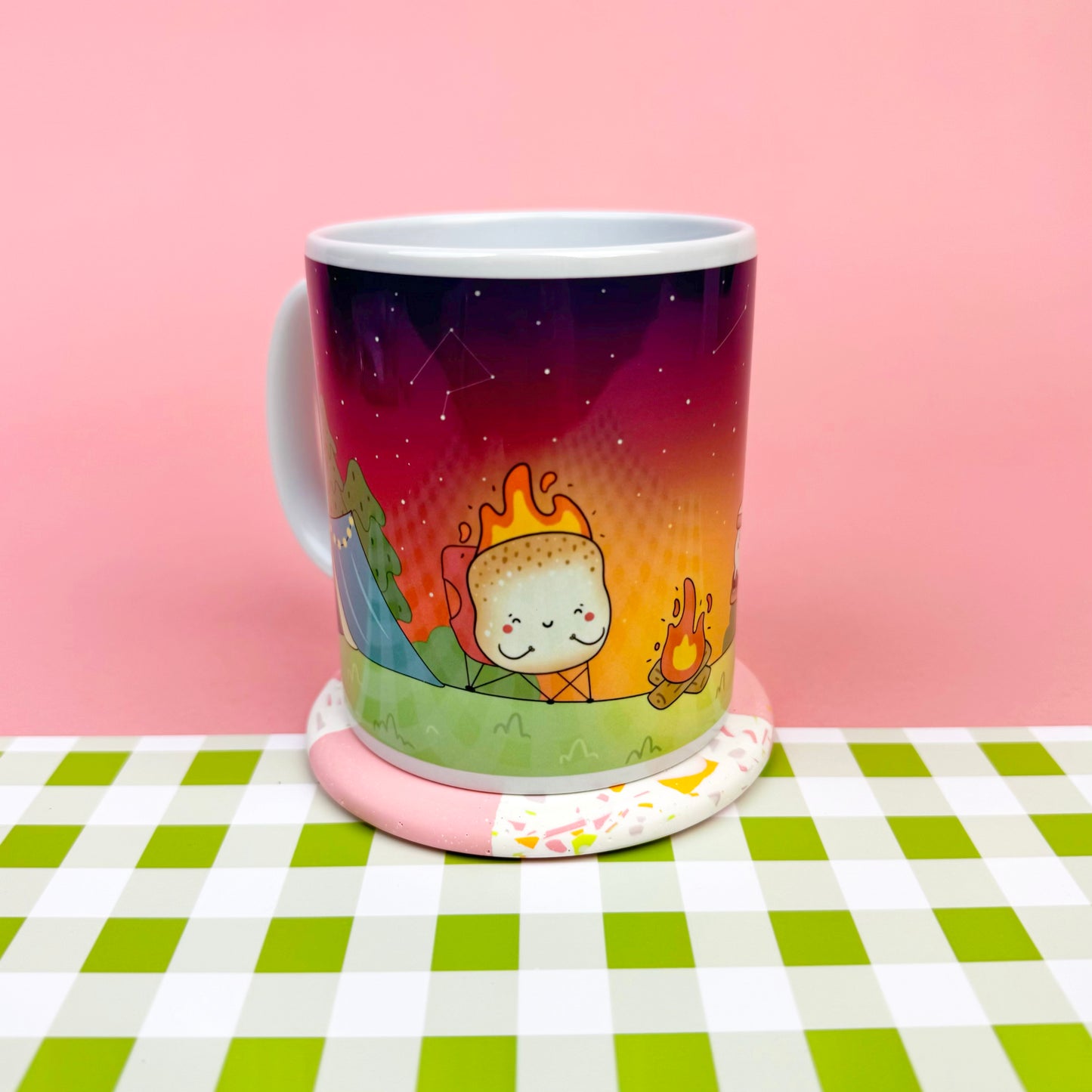 Cosy Campfire Scene Mug