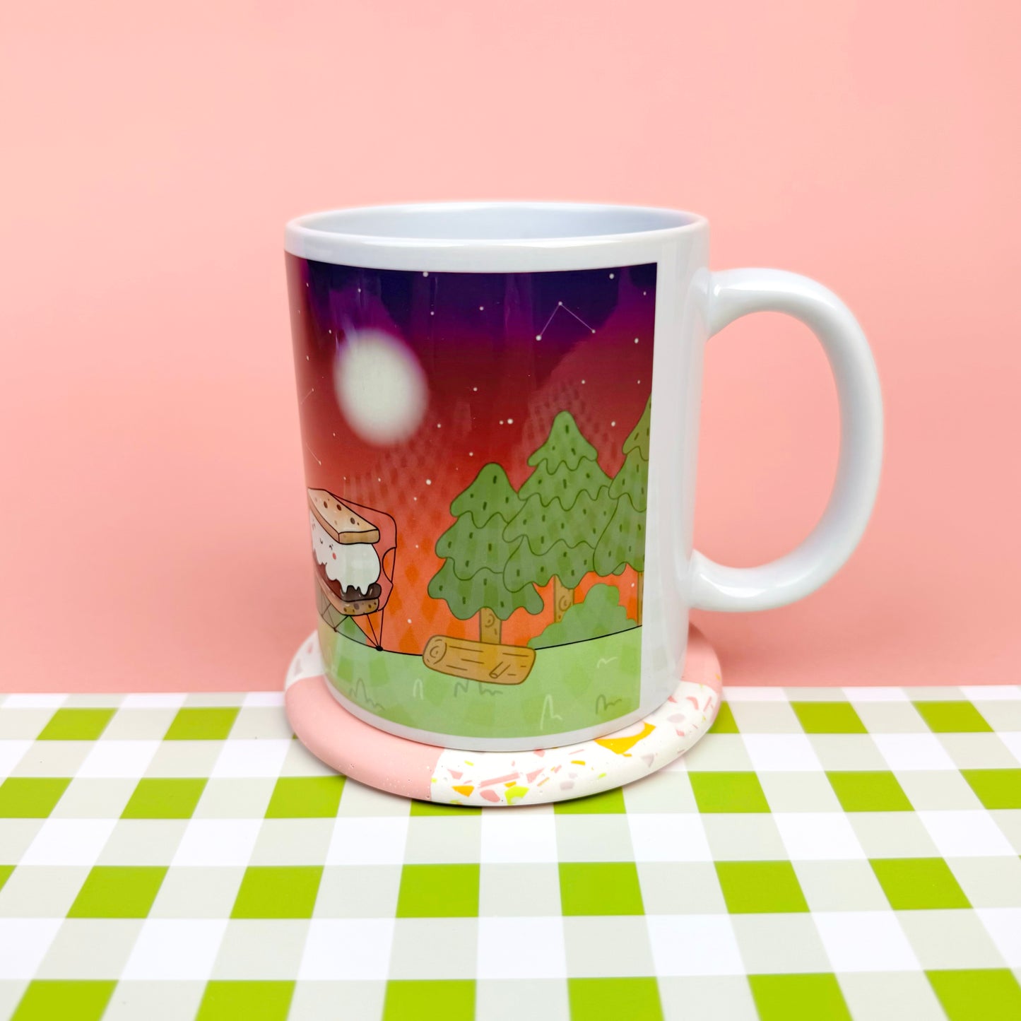 Cosy Campfire Scene Mug