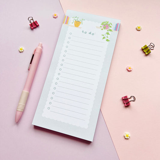 Happy House Plants To Do List Pad